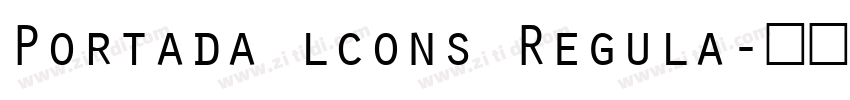 Portada lcons Regula字体转换